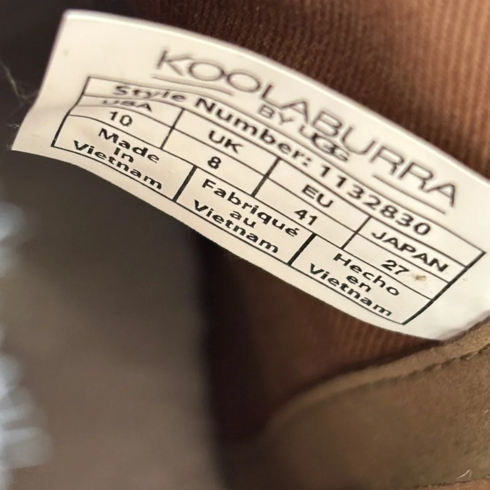 Koolaburra by UGG Tan Berria Fuzz Ankle Boots Size 10 Like New